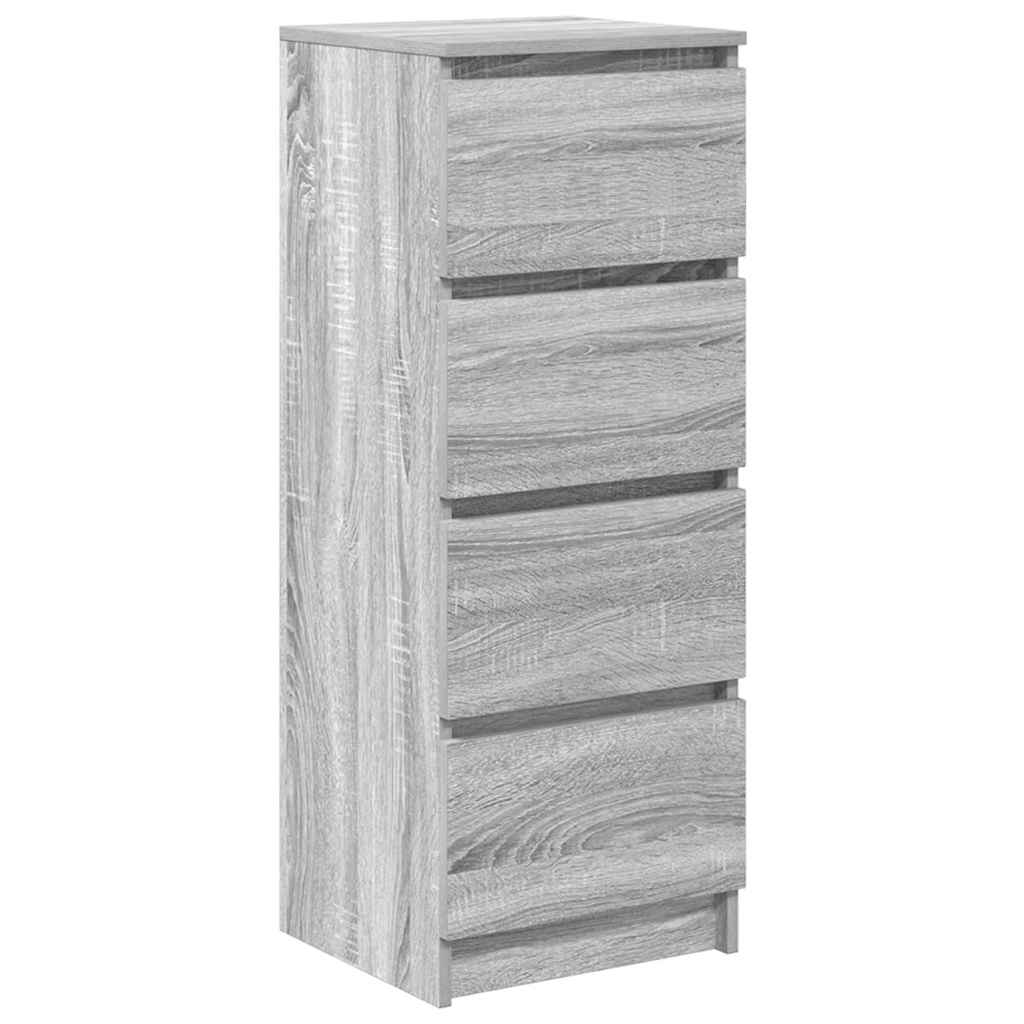 vidaXL Ντουλάπι Γκρι Sonoma 37,5x35x99 εκ. από Επεξεργασμένο Ξύλο