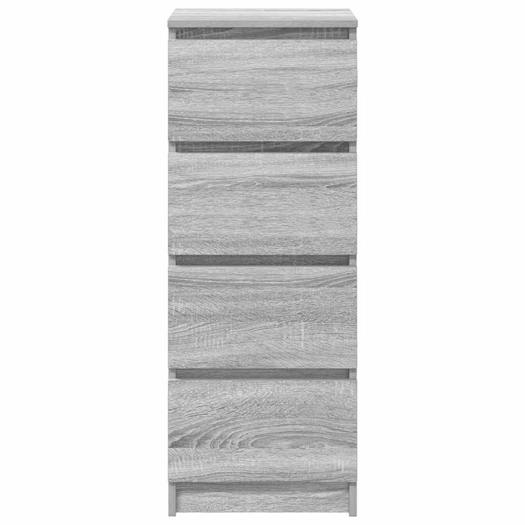 vidaXL Ντουλάπι Γκρι Sonoma 37,5x35x99 εκ. από Επεξεργασμένο Ξύλο
