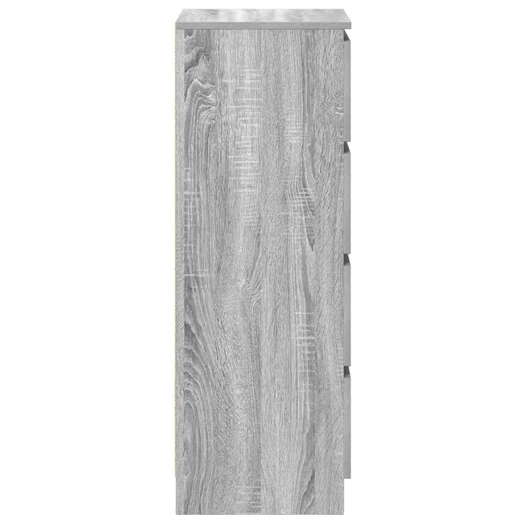 vidaXL Ντουλάπι Γκρι Sonoma 37,5x35x99 εκ. από Επεξεργασμένο Ξύλο