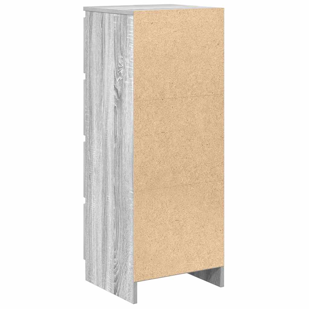 vidaXL Ντουλάπι Γκρι Sonoma 37,5x35x99 εκ. από Επεξεργασμένο Ξύλο
