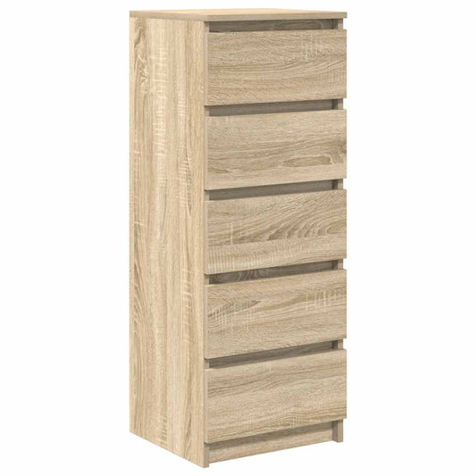 vidaXL Συρταριέρα με Συρτάρια Sonoma Δρυς 37,5x35x99εκ. από Επεξ. Ξύλο