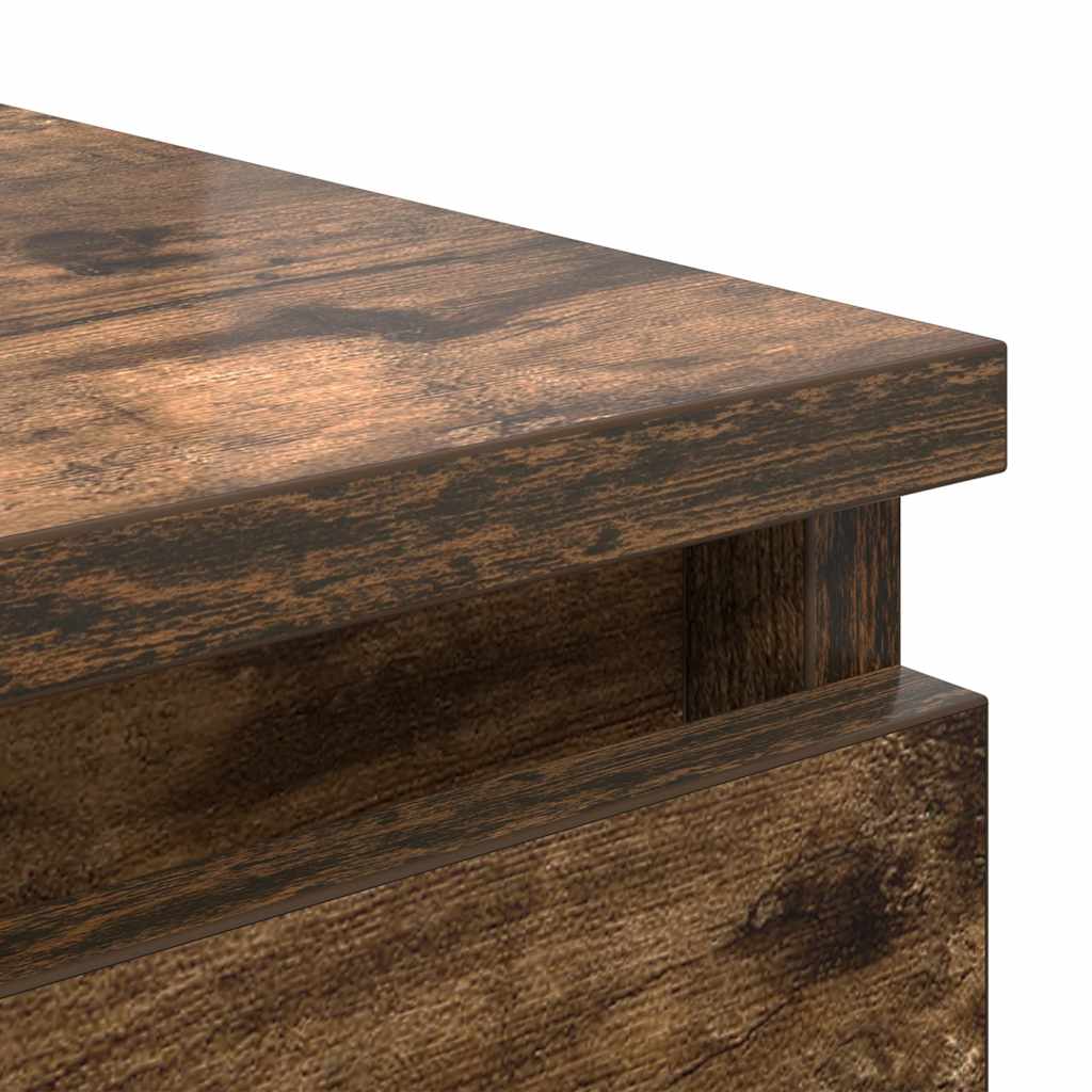 vidaXL Συρταριέρα με Συρτάρια Καπνιστή Δρυς 37,5x35x99 εκ. Επεξ. Ξύλο