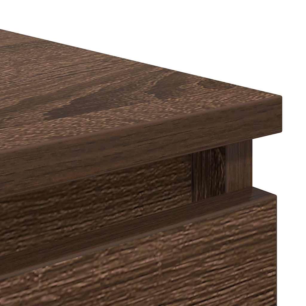 vidaXL Συρταριέρα με Συρτάρια καφέ δρυς 37,5x35x99 εκ. Επεξ. Ξύλο