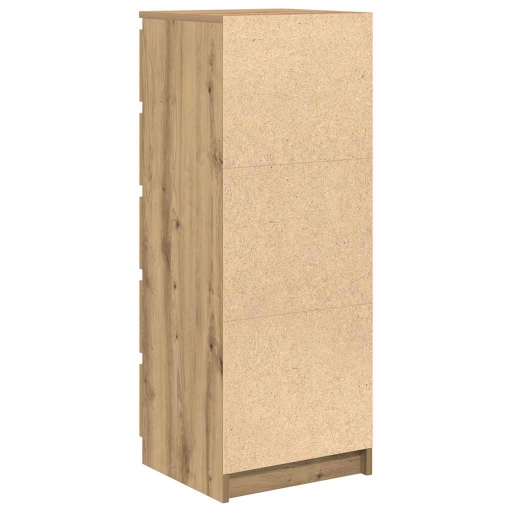 vidaXL Συρταριέρα με Συρτάρια Τεχνίτης Δρυς 37,5x35x99 εκ. Επεξ. Ξύλο