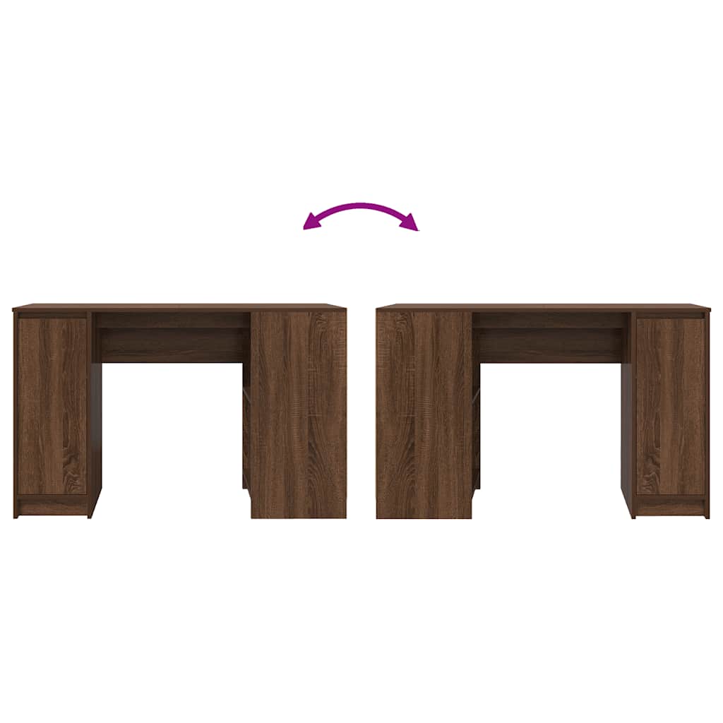 vidaXL Γραφείο Καφέ Δρυς 120x42x76 εκ. από Επεξεργασμένο Ξύλο