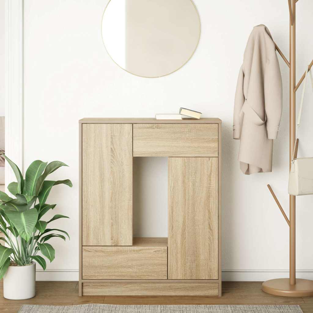 vidaXL Συρταριέρα με Συρτάρια και Πόρτες Sonoma Δρυς 73x31x90 εκ