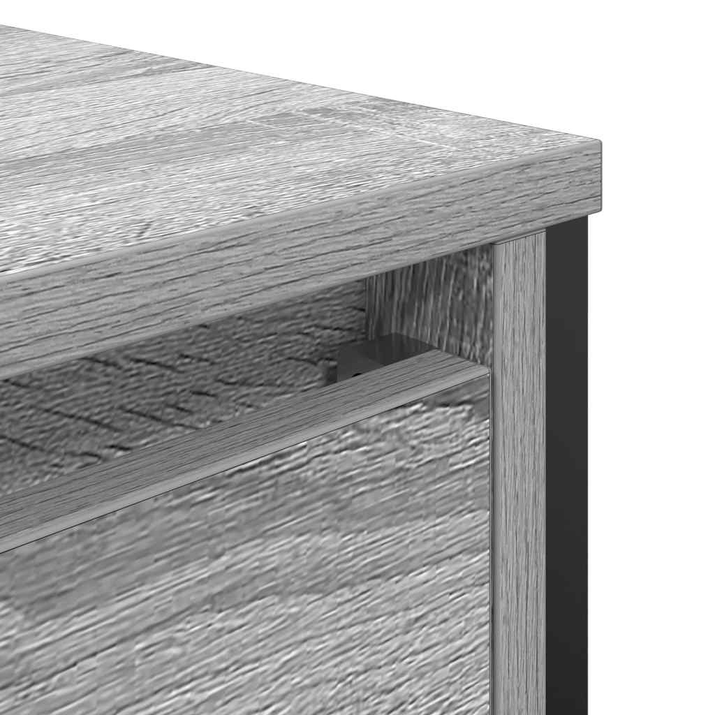 vidaXL ντουλάπι νιπτήρα μπάνιου με συρτάρια γκρι Sonoma 60x34,5x60 εκ.