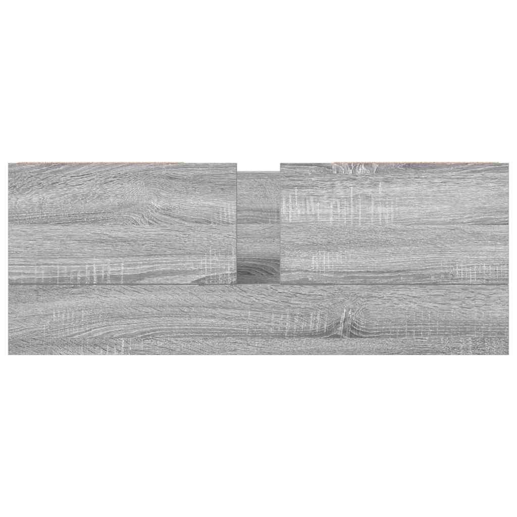 vidaXL ντουλάπι νιπτήρα με συρτάρια γκρι Sonoma 90x34,5x60 εκ.
