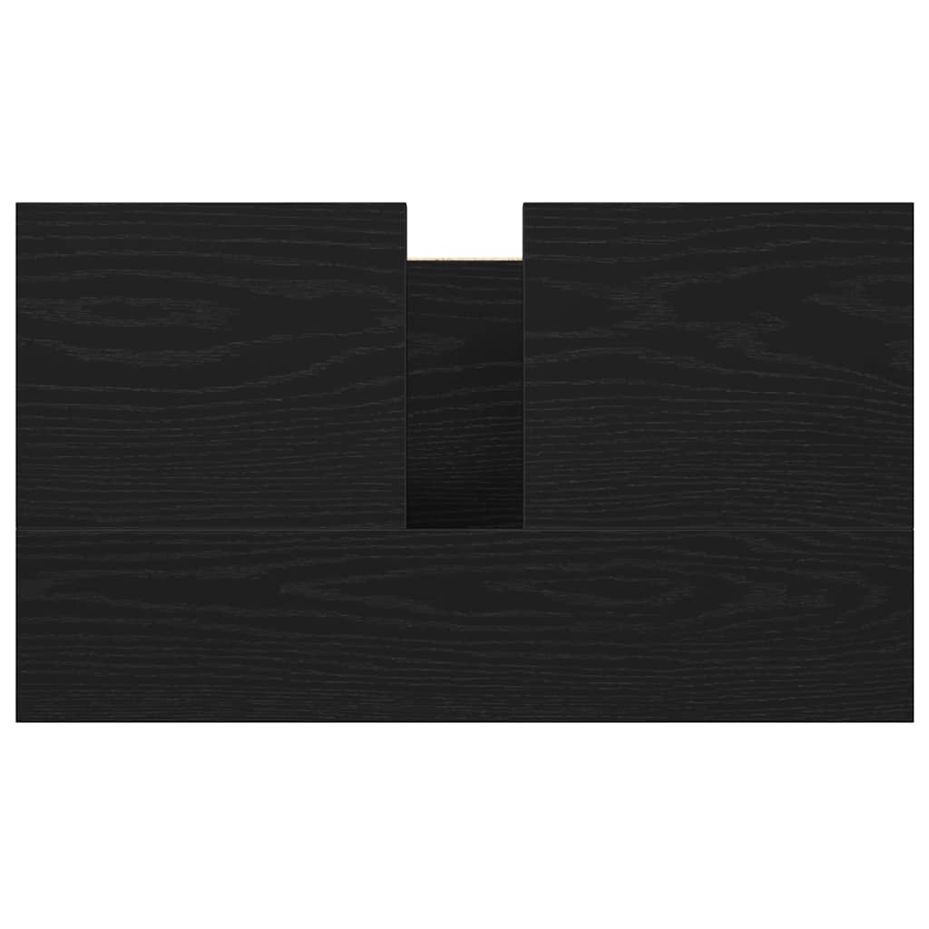 vidaXL ντουλάπι νιπτήρα μπάνιου μαύρο 60x34,5x60 εκ.