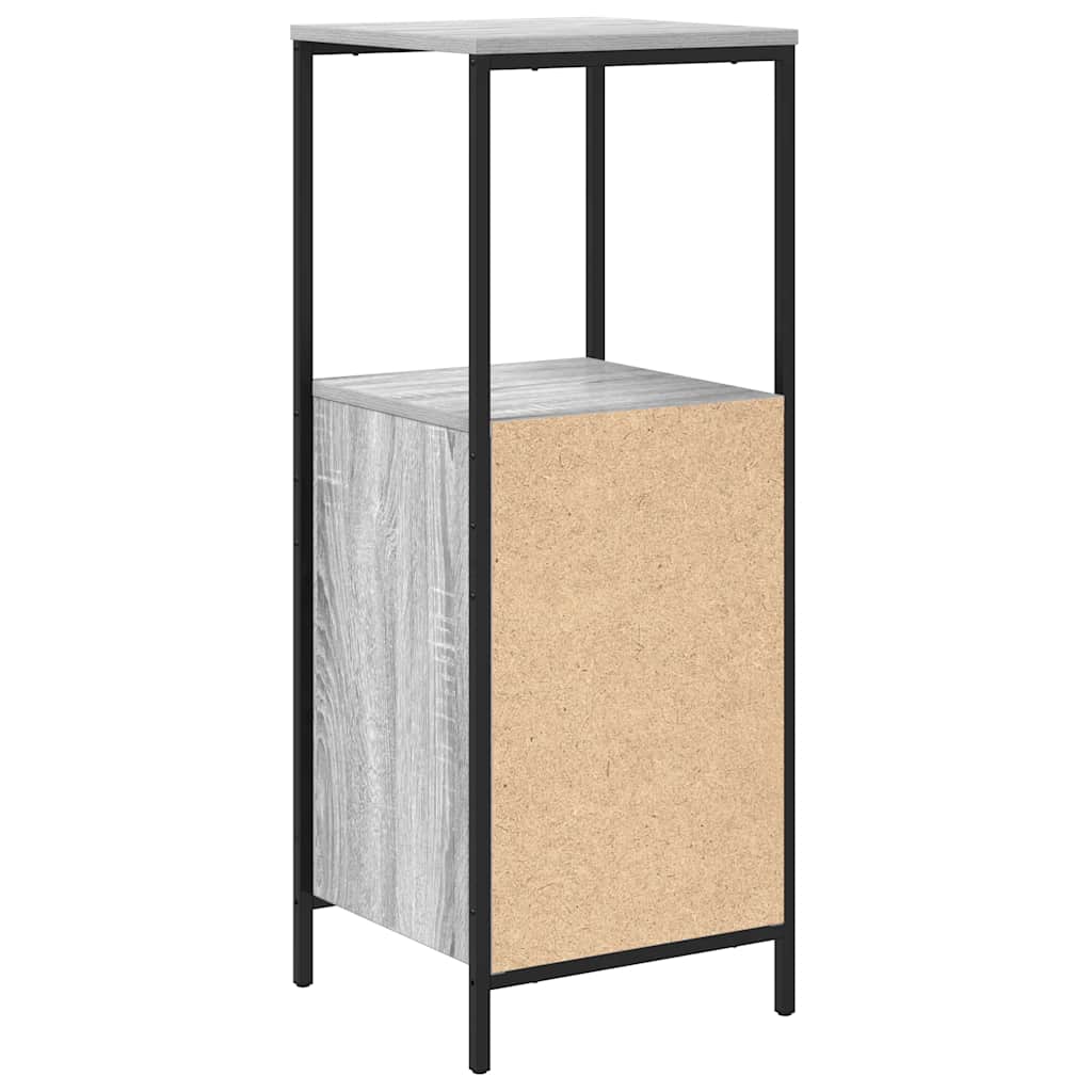 vidaXL Ντουλάπι Μπάνιου με Καθρέφτη Γκρι Sonoma 36x35x95 εκ.