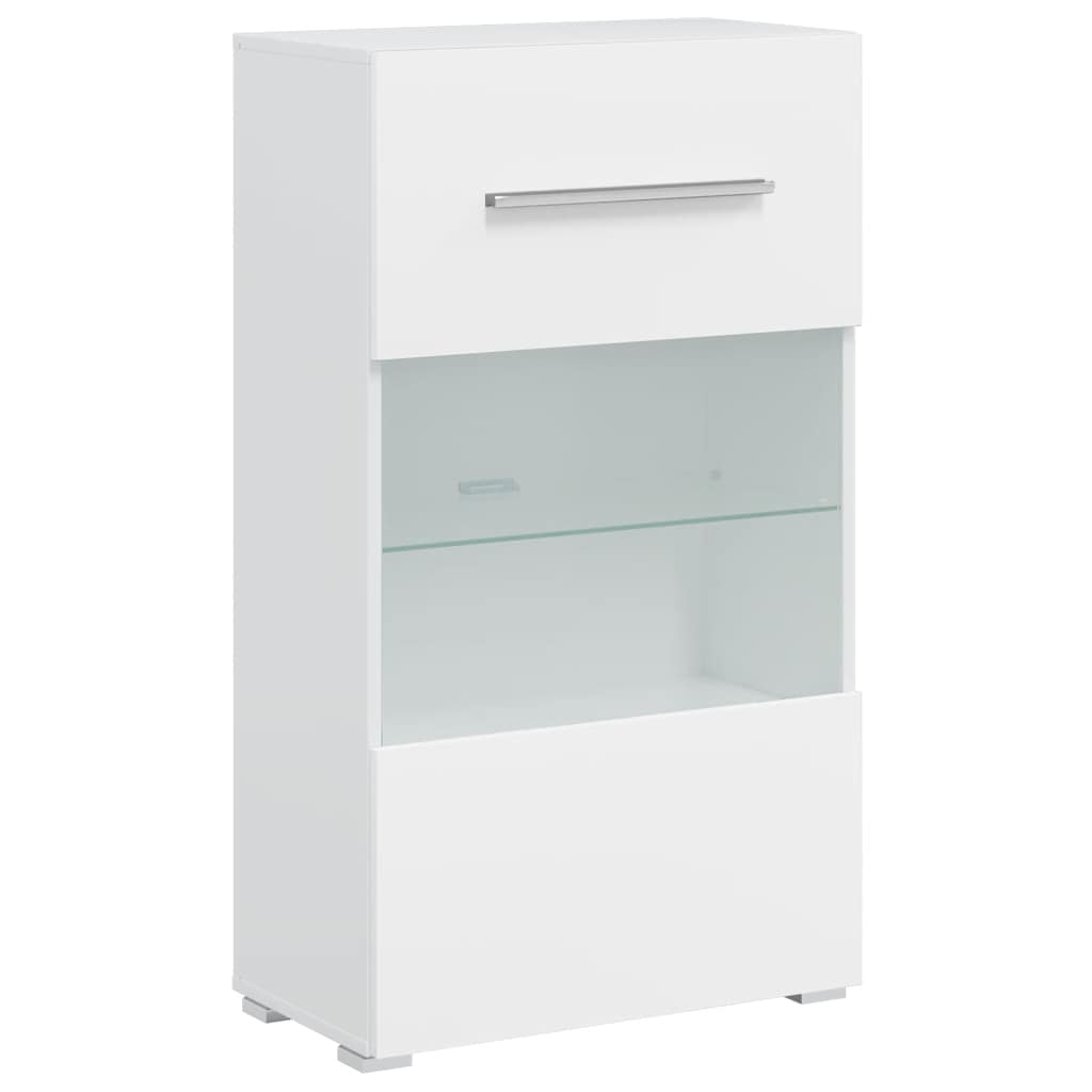 vidaXL Μονάδες τηλεόρασης 5 τεμαχίων με φωτισμό LED Ματ Λευκό