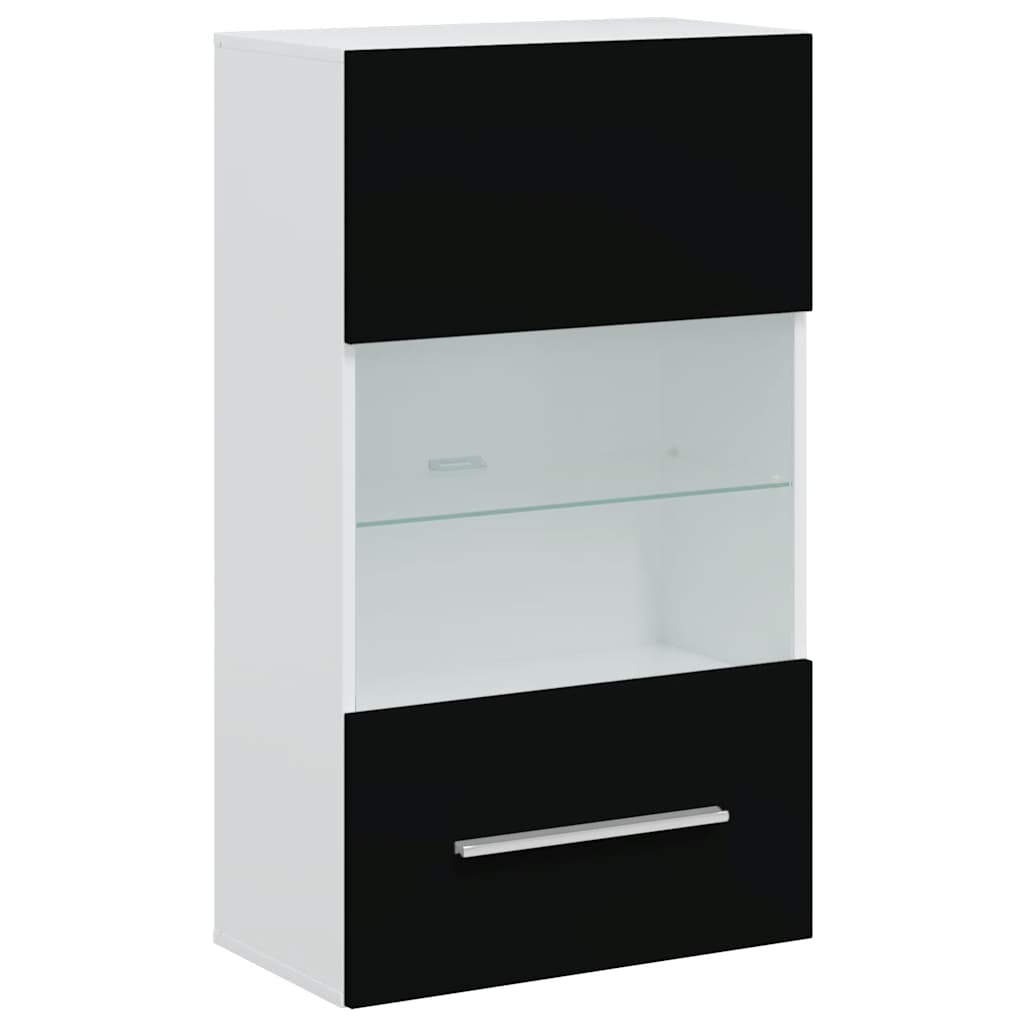 vidaXL Μονάδες τηλεόρασης 5 τεμαχίων με φωτισμό LED Ματ Μαύρο