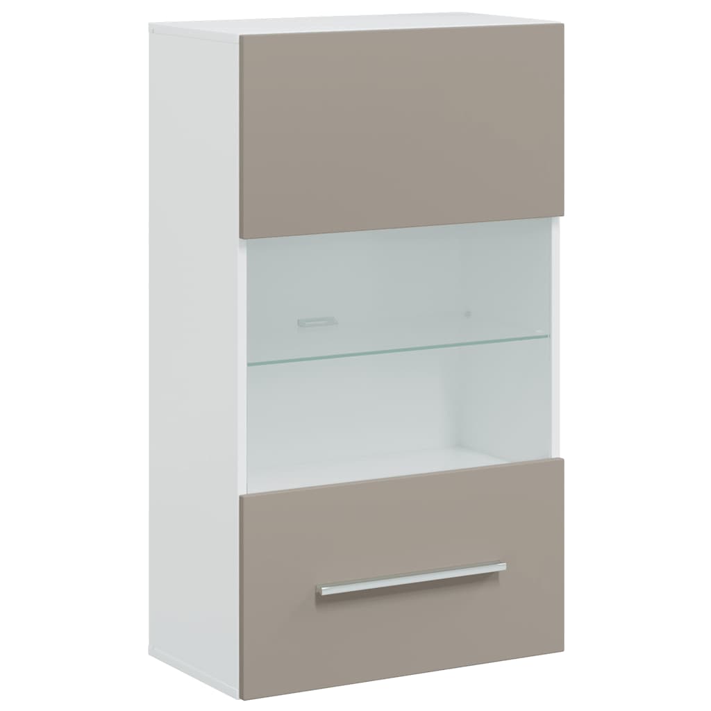 vidaXL Μονάδες τηλεόρασης 5 τεμαχίων με φωτισμό LED Στόουν Γκρέι