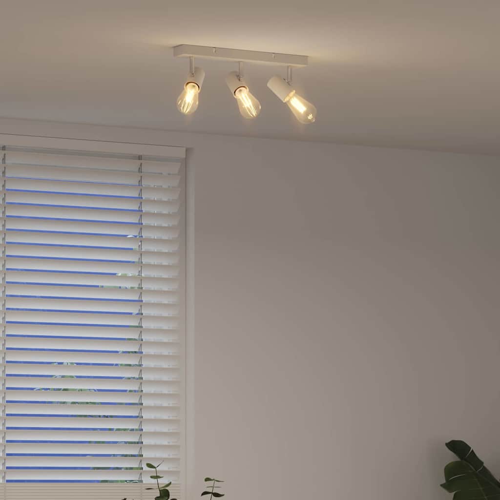 vidaXL Σποτ οροφής Λευκό 38 x 6.5 x 11.5 εκ Ατσάλι