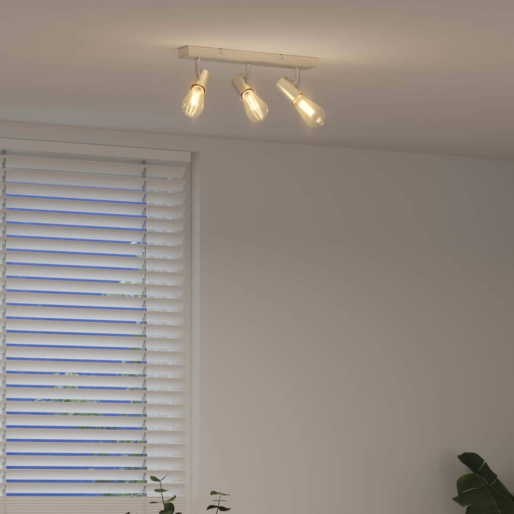 vidaXL Σποτ οροφής Βουρτσισμένο νικέλιο 38 x 6.5 x 11.5 εκ Ατσάλι
