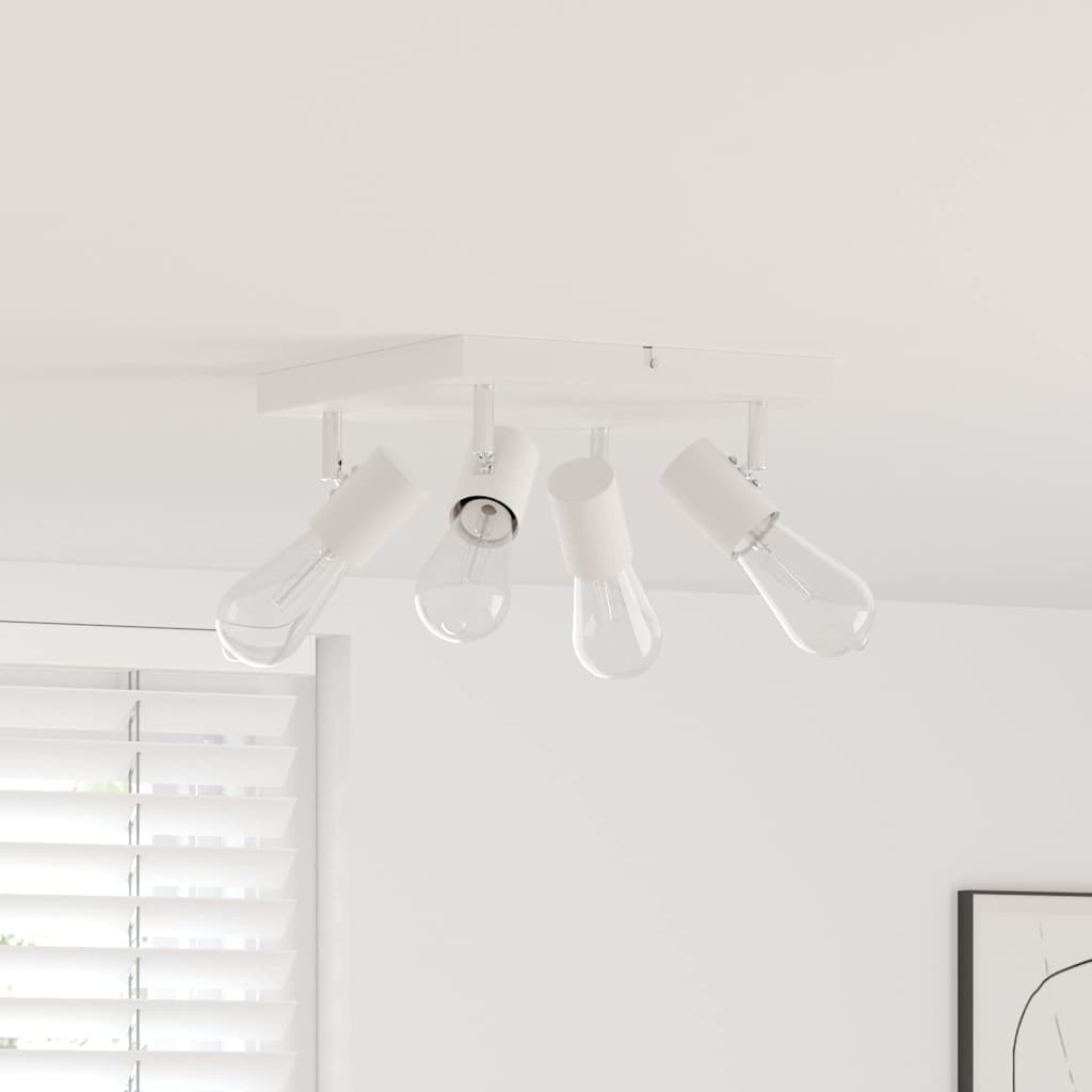 vidaXL Σποτ οροφής Λευκό 26.5 x 26 x 11.5 εκ Ατσάλι