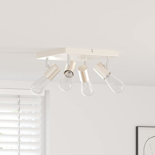 vidaXL Σποτ οροφής Βουρτσισμένο Νίκελ 26.5 x 26 x 11.5 εκ Ατσάλι