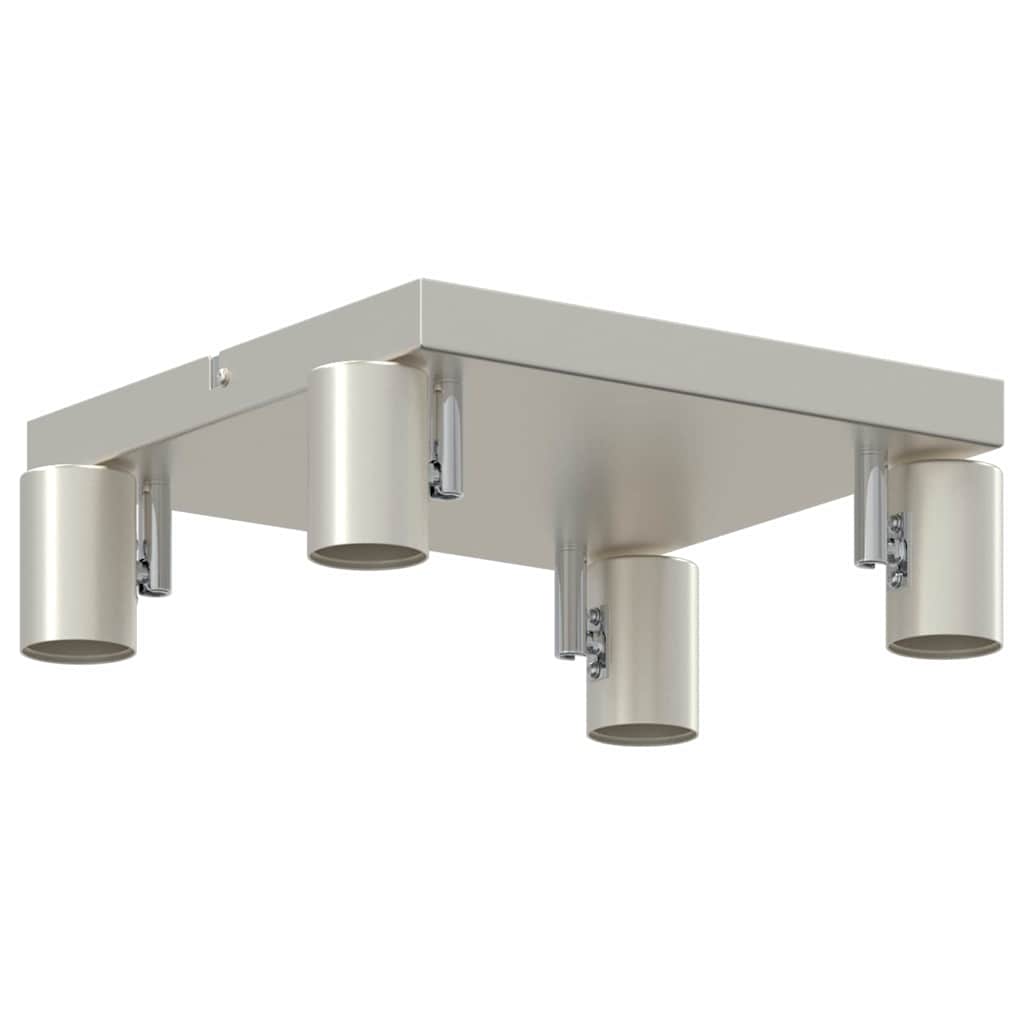 vidaXL Σποτ οροφής Βουρτσισμένο Νίκελ 26.5 x 26 x 11.5 εκ Ατσάλι