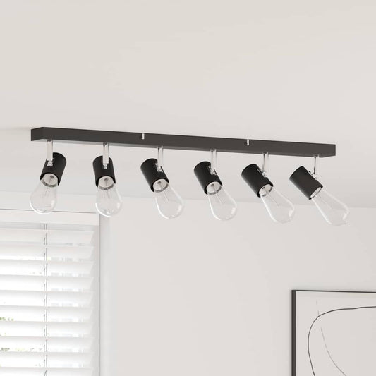 vidaXL Σποτ οροφής Μαύρο 73 x 6.5 x 11.5 εκ Ατσάλι