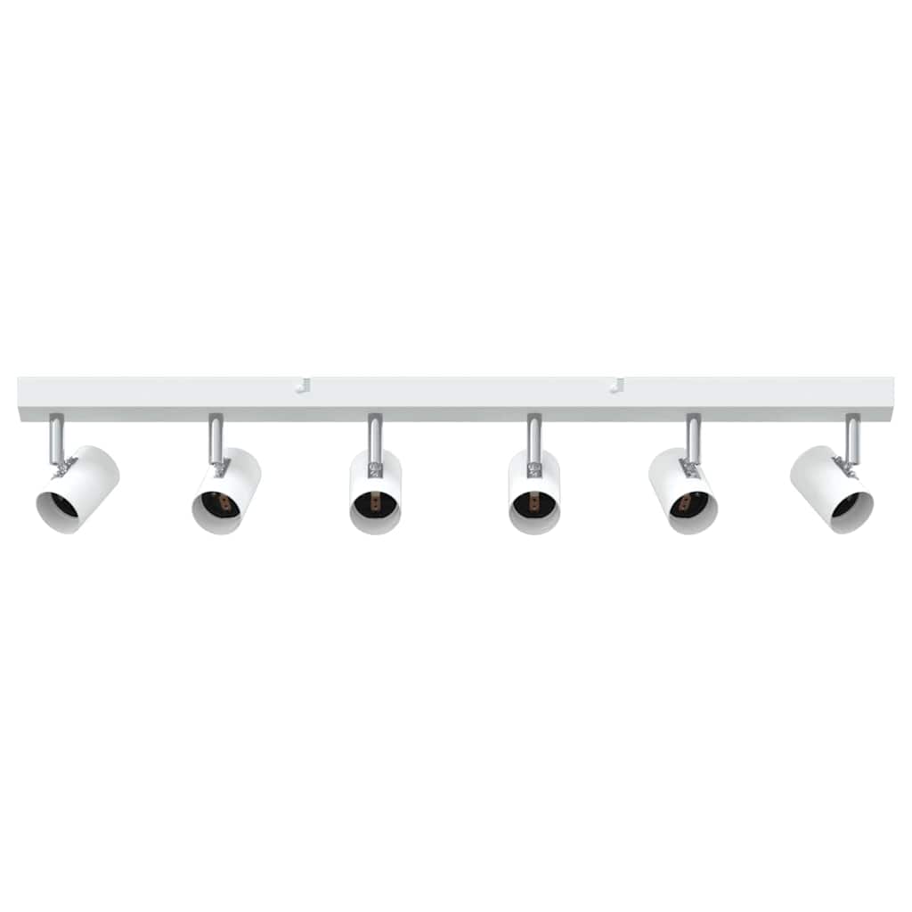 vidaXL Προβολέας οροφής 6 Way Adjustable Λευκό E27
