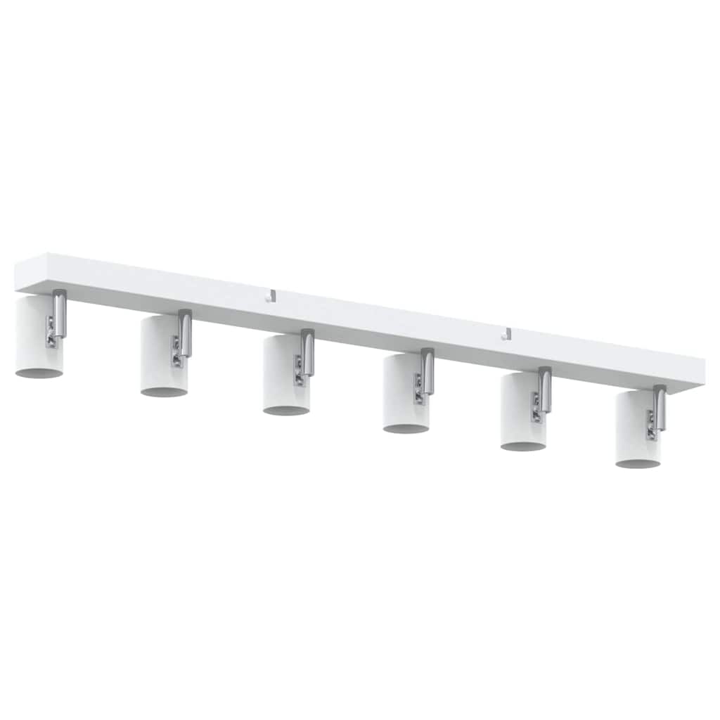 vidaXL Προβολέας οροφής 6 Way Adjustable Λευκό E27