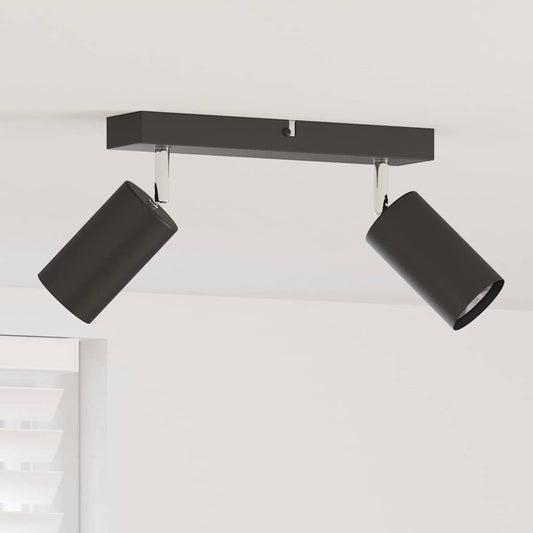 vidaXL Σποτ οροφής Μαύρο 26 x 5.5 x 16.5 εκ Ατσάλι