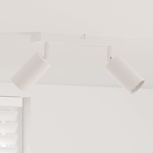 vidaXL Σποτ οροφής με προβολείς Λευκό 26 x 6 x 16 εκ Μέταλλο