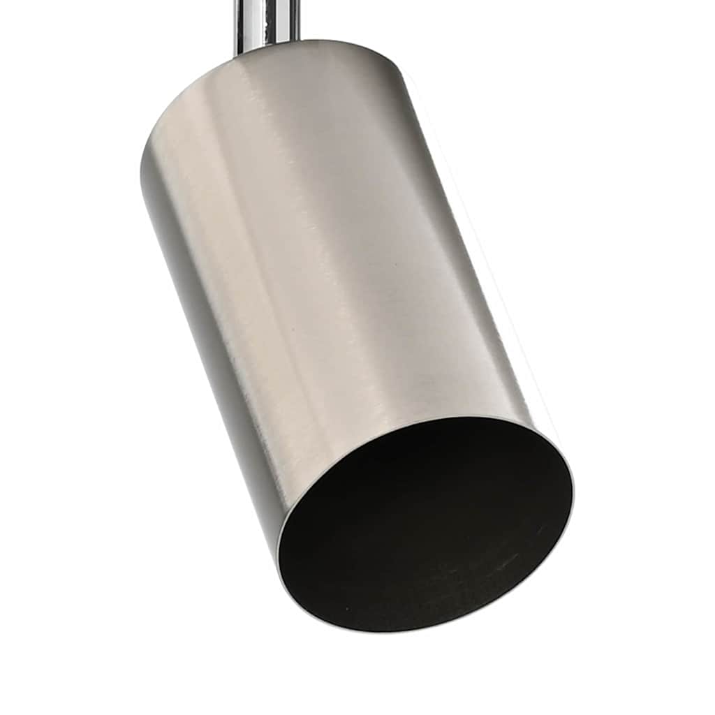 vidaXL Σποτ οροφής Βουρτσισμένο νικέλιο 26 x 5.5 x 16.5 εκ Ατσάλι