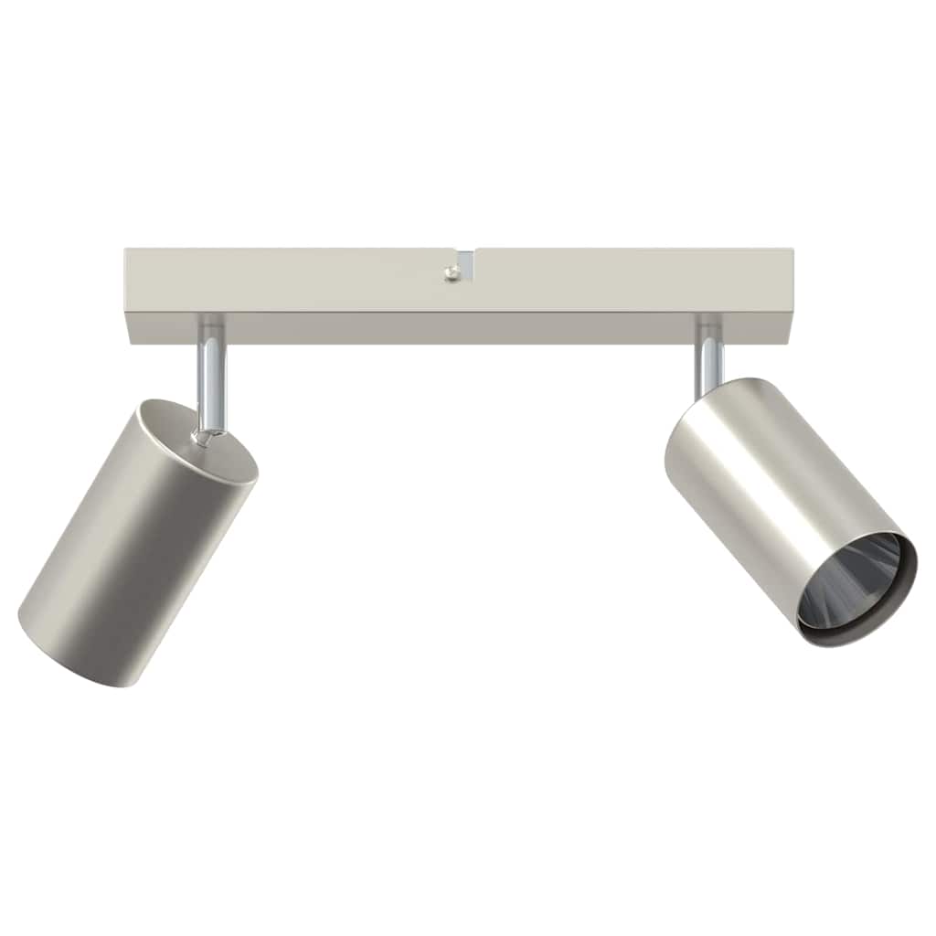 vidaXL Σποτ οροφής Βουρτσισμένο νικέλιο 26 x 5.5 x 16.5 εκ Ατσάλι