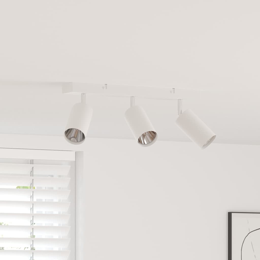vidaXL Σποτ οροφής Λευκό 38 x 5.5 x 16.5 εκ Ατσάλι