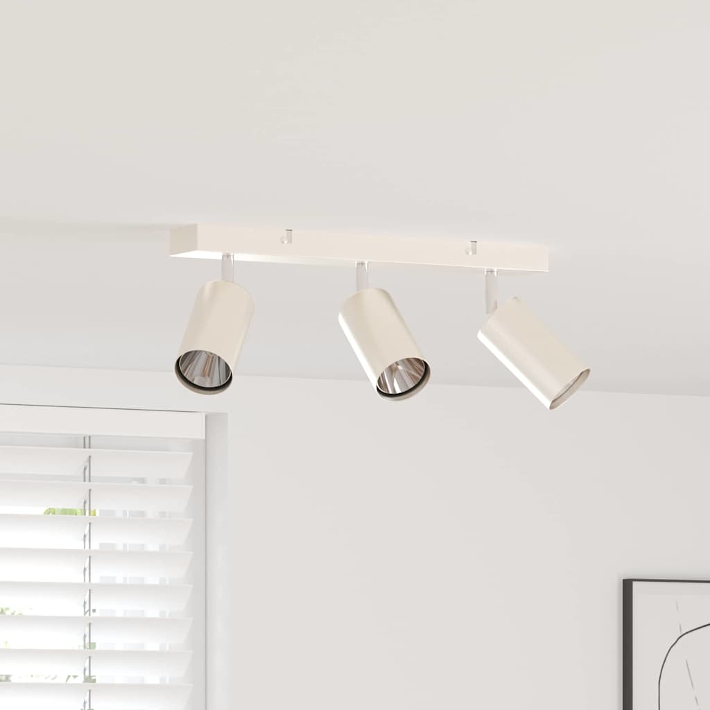 vidaXL Σποτ οροφής Βουρτσισμένο Νίκελ 38 x 5.5 x 16.5 εκ Ατσάλι