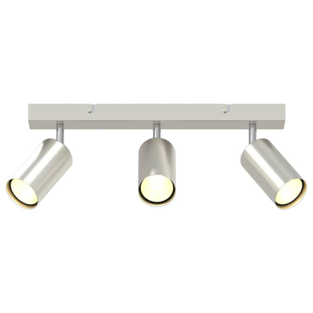 vidaXL Σποτ οροφής Βουρτσισμένο Νίκελ 38 x 5.5 x 16.5 εκ Ατσάλι