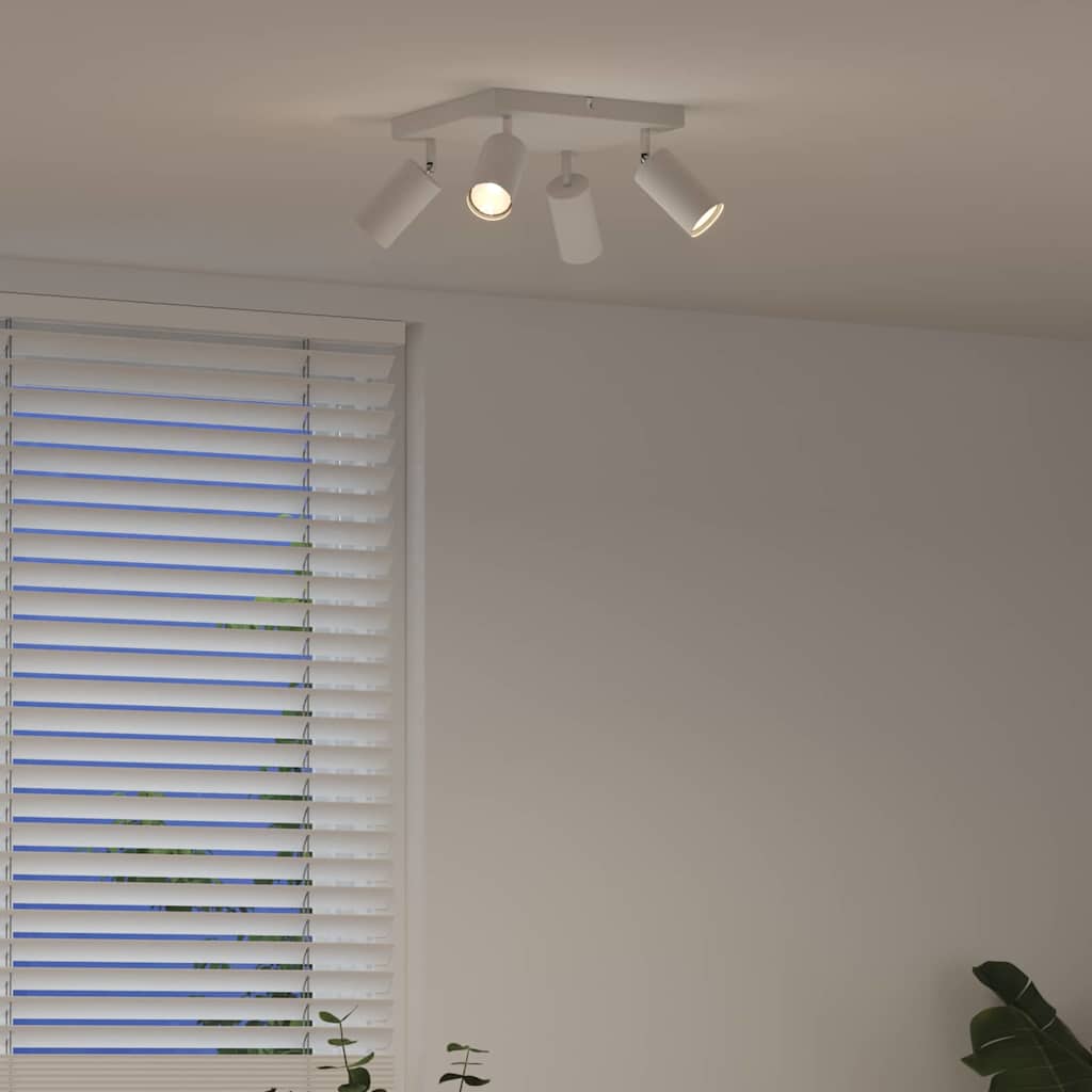 vidaXL Σποτ οροφής Λευκό 26 x 26 x 16.5 εκ Ατσάλι