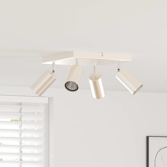 vidaXL Σποτ οροφής Βουρτσισμένο Νίκελ 26 x 26 x 16.5 εκ Ατσάλι