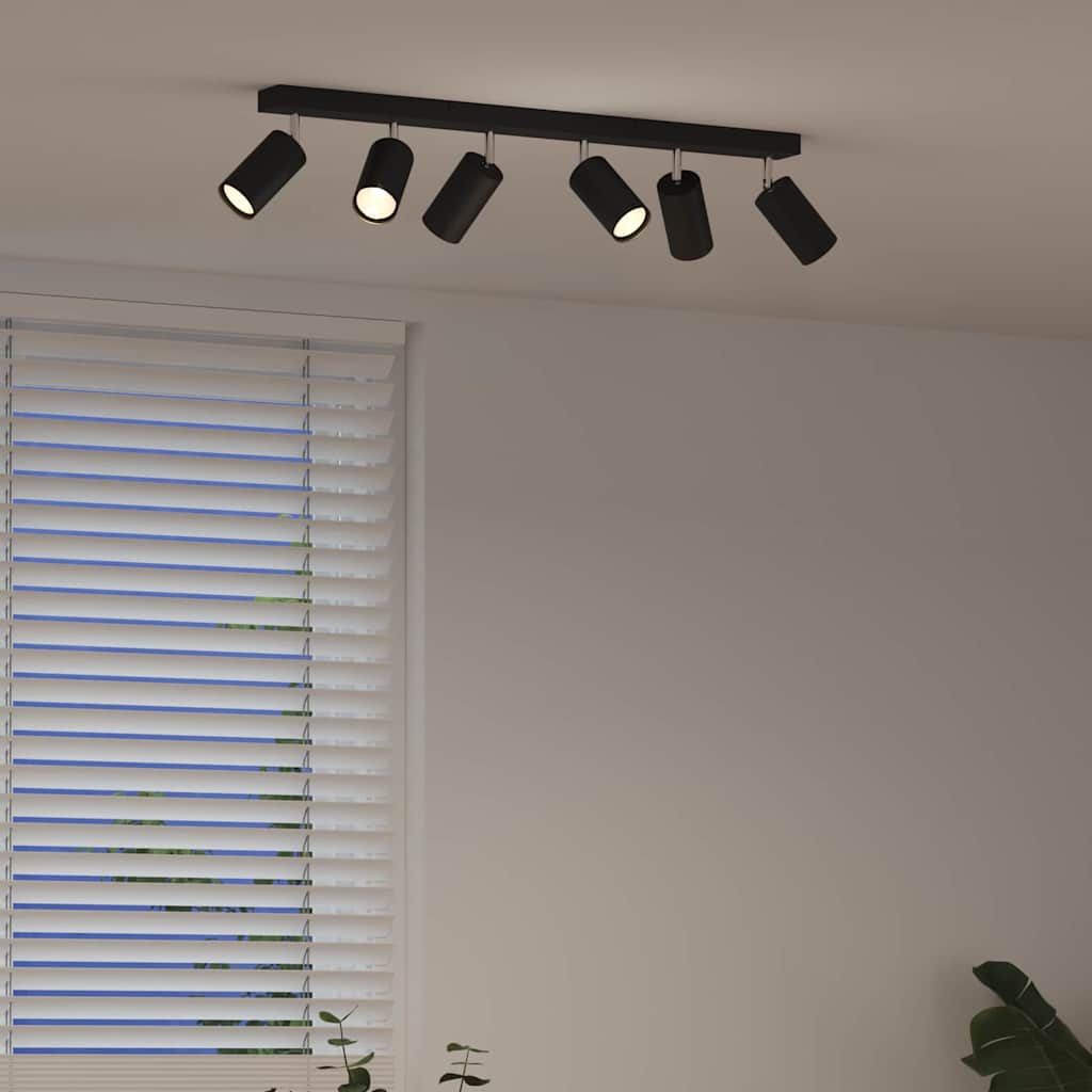 vidaXL Σποτ οροφής Μαύρο 73 x 5.5 x 16.5 εκ Ατσάλι