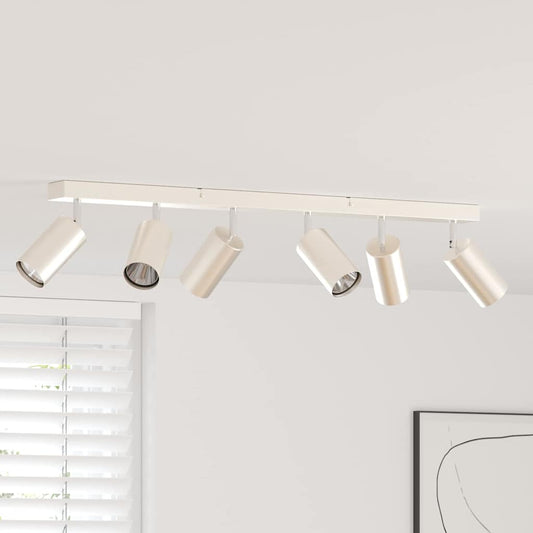 vidaXL Σποτ οροφής Βουρτσισμένο νικέλιο 73 x 5.5 x 16.5 εκ Ατσάλι