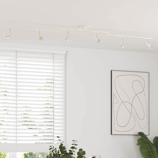 vidaXL Σποτ οροφής Βουρτσισμένο Νίκελ 176.5 x 9.5 x 14 εκ Ατσάλι