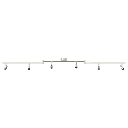 vidaXL Σποτ οροφής Βουρτσισμένο Νίκελ 176.5 x 9.5 x 14 εκ Ατσάλι