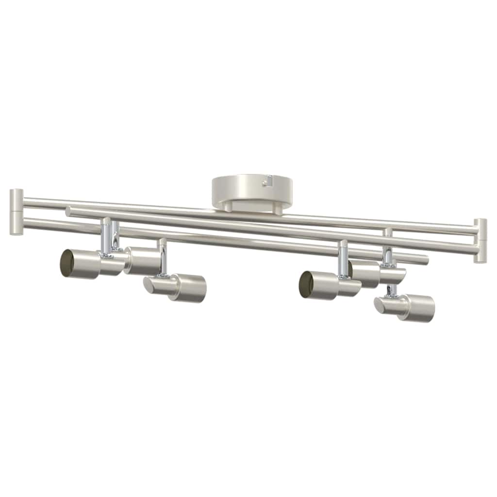 vidaXL Σποτ οροφής Βουρτσισμένο Νίκελ 176.5 x 9.5 x 14 εκ Ατσάλι