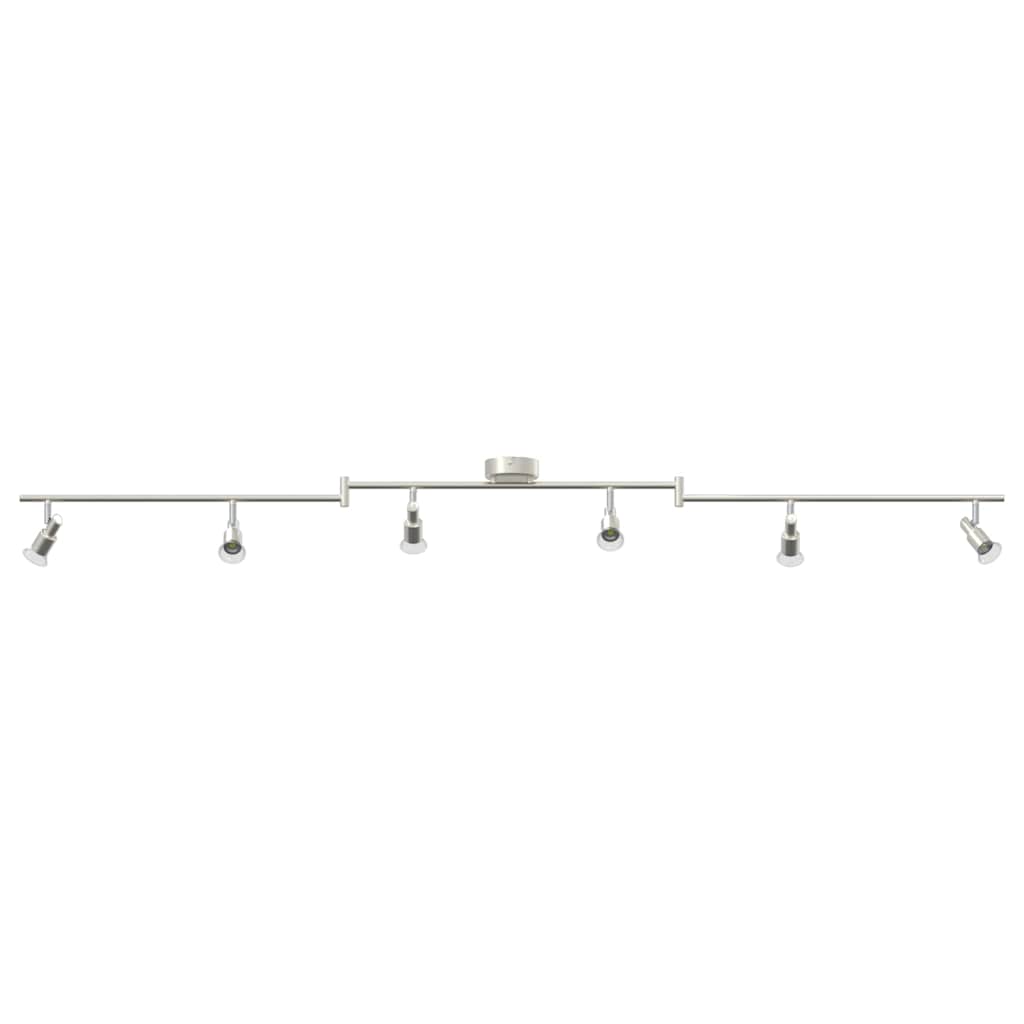 vidaXL Σποτ οροφής Βουρτσισμένο Νίκελ 176.5 x 9.5 x 14 εκ Ατσάλι