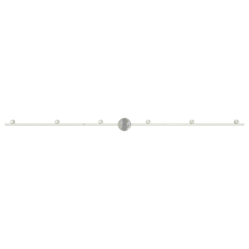 vidaXL Σποτ οροφής Βουρτσισμένο Νίκελ 176.5 x 9.5 x 14 εκ Ατσάλι