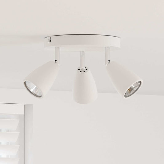 vidaXL Σποτ οροφής Λευκό 19 x 19 x 14.5 εκ. Ατσάλι