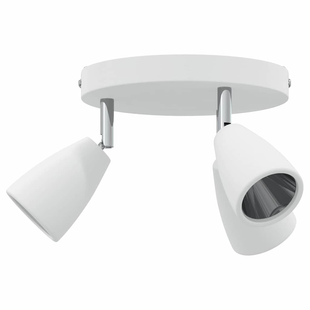 vidaXL Σποτ οροφής με προβολείς Λευκό 19 x 19 x 14,5 εκ. Μέταλλο