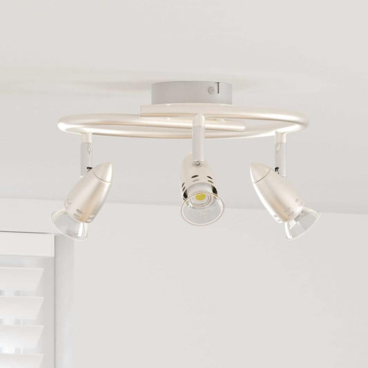 vidaXL Σποτ οροφής Ματ νικέλ 25 x 24 x 12 εκ Ατσάλι