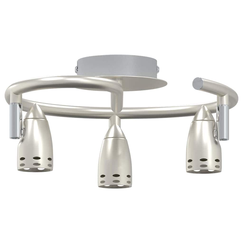 vidaXL Σποτ οροφής Ματ νικέλ 25 x 24 x 12 εκ Ατσάλι