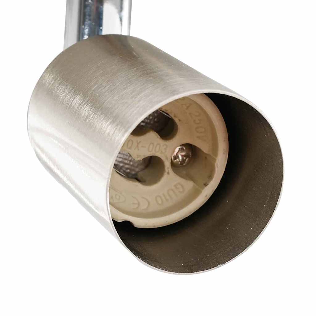 vidaXL Σποτ οροφής Ασημί 29 x 29 x 11 εκ Χάλυβας και γυαλί