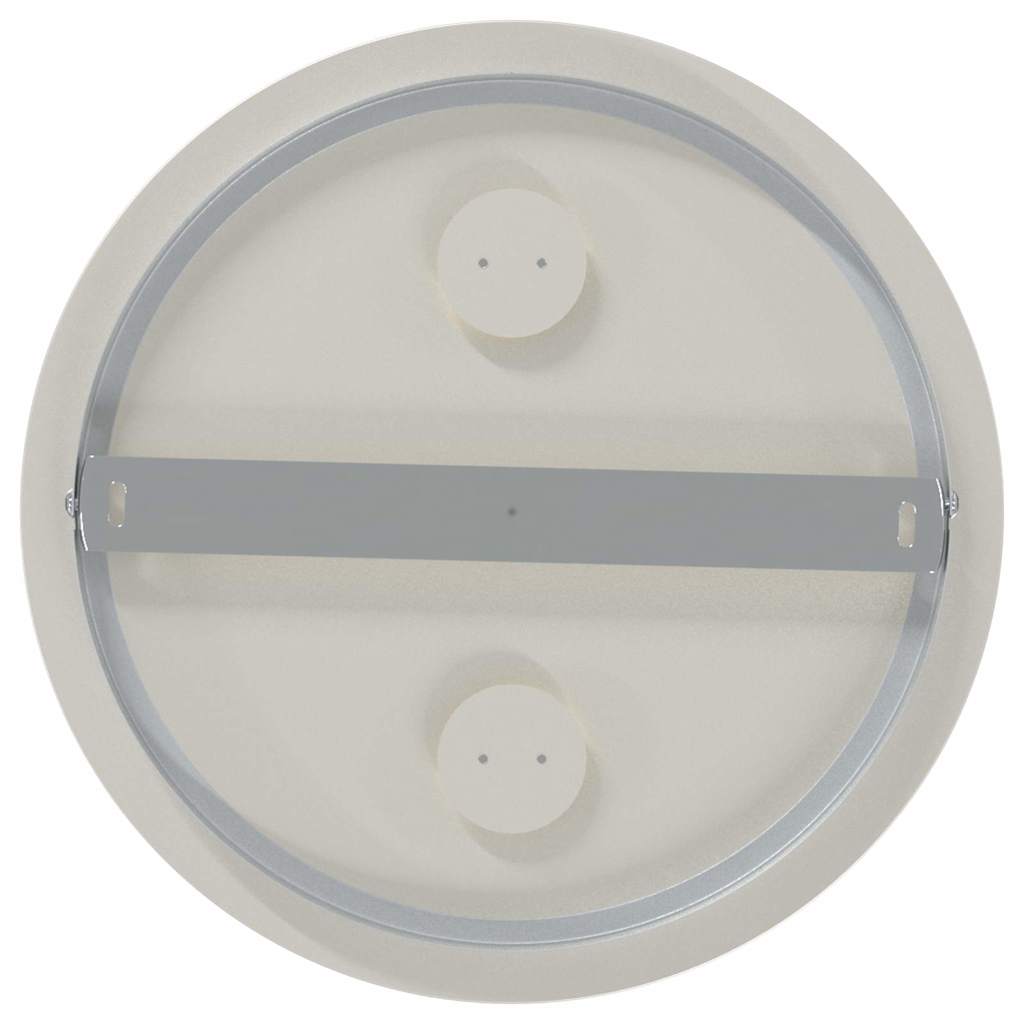 vidaXL Σποτ οροφής Ασημί 29 x 29 x 11 εκ Χάλυβας και γυαλί