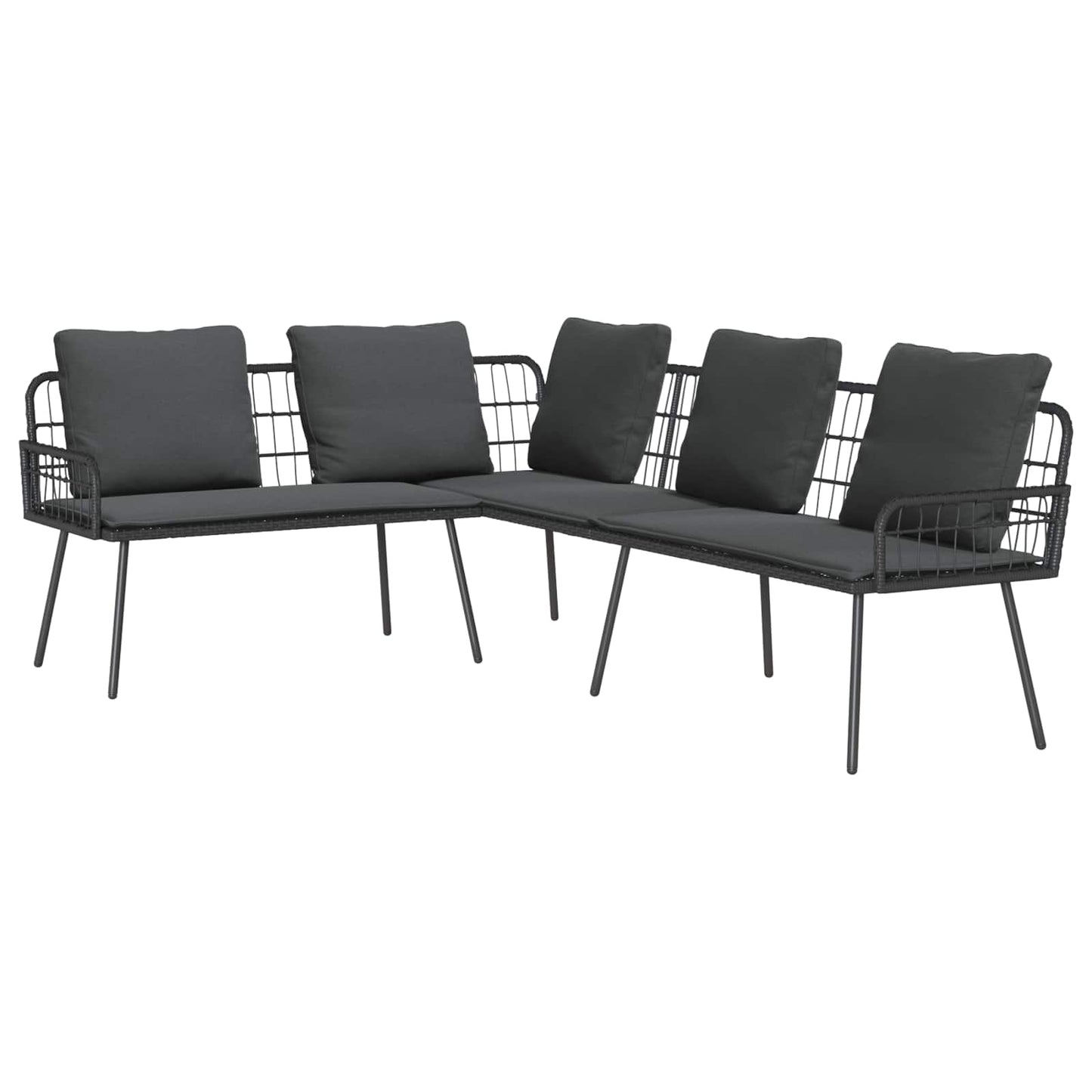 vidaXL Καναπές με μαξιλάρι Γκρι 61.5 x 123 x 82cm Μέταλλο