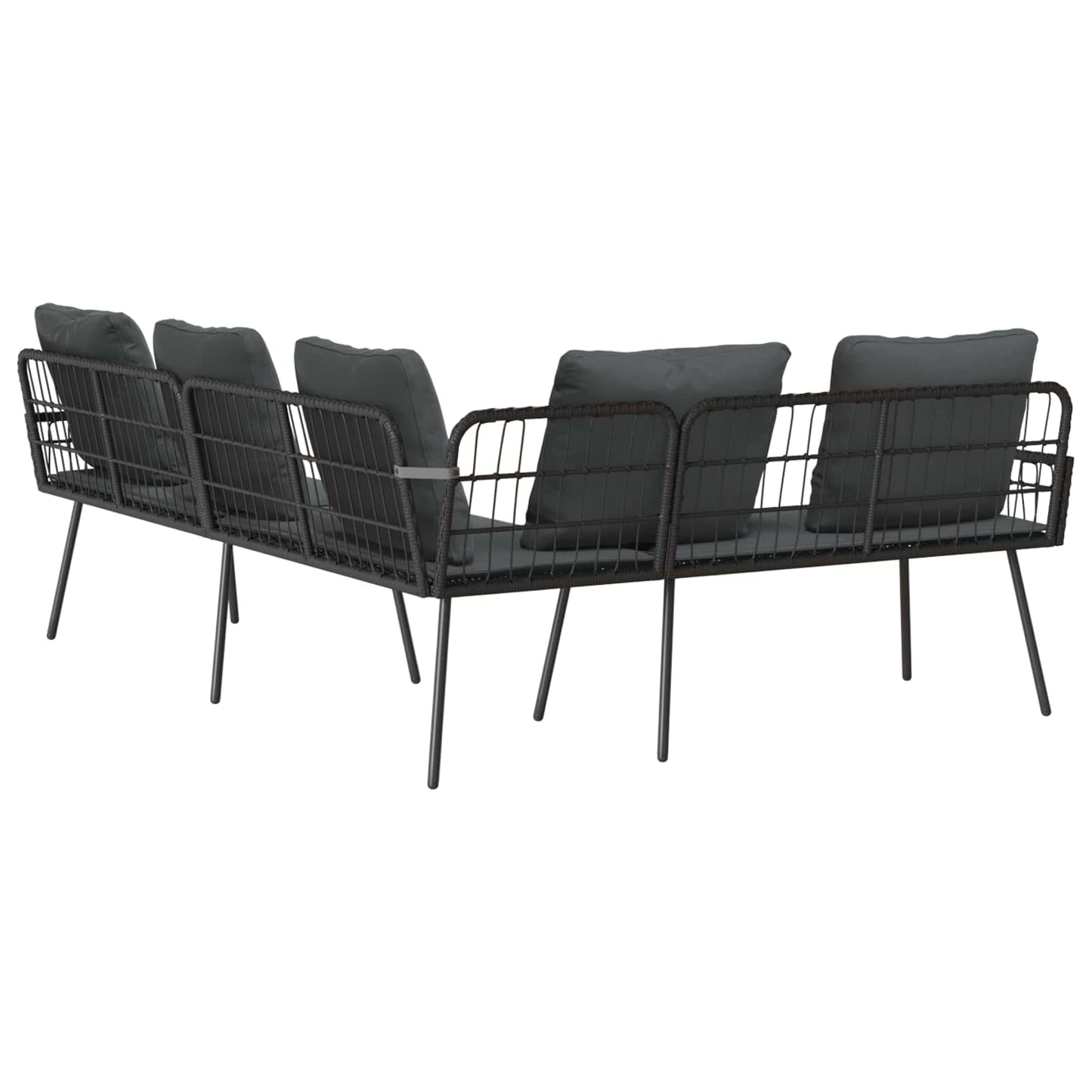 vidaXL Καναπές με μαξιλάρι Γκρι 61.5 x 123 x 82cm Μέταλλο