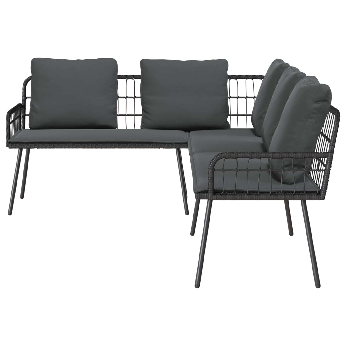 vidaXL Καναπές με μαξιλάρι Γκρι 61.5 x 123 x 82cm Μέταλλο